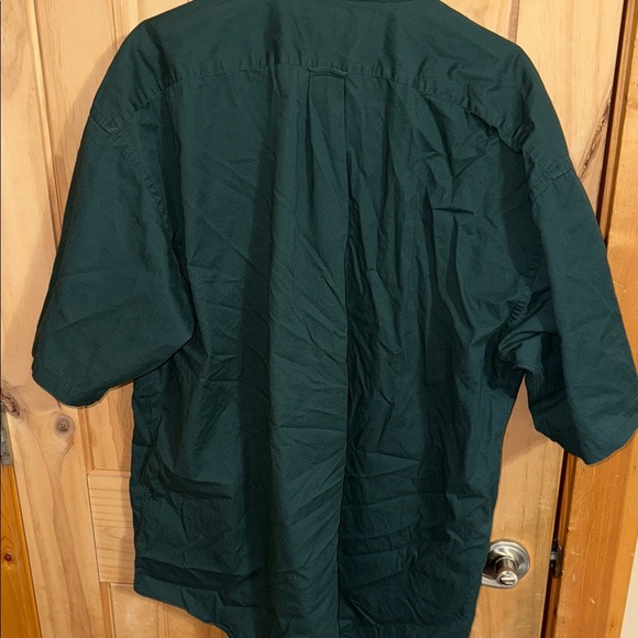 Roundtree & Yorke Men's Forest Green Casual Shirt - Picture 3 of 5